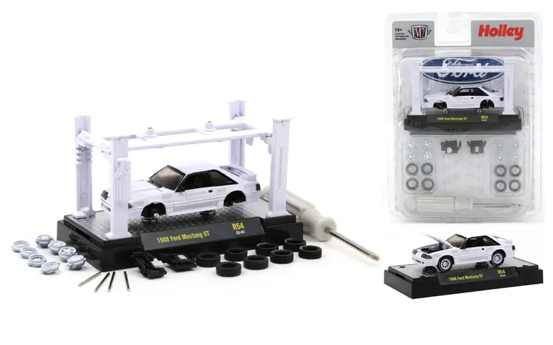 1:64 1988 Ford Mustang Gt -- White -- M2 Machines Model Kits 54 1