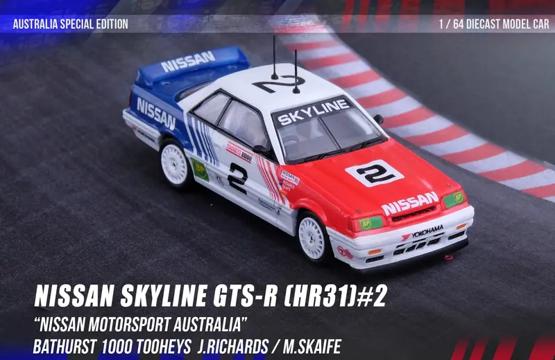 1:64 1989 Bathurst Skaife/Richards -- Nissan Skyline Gts-R (R31) -- Inno64 1