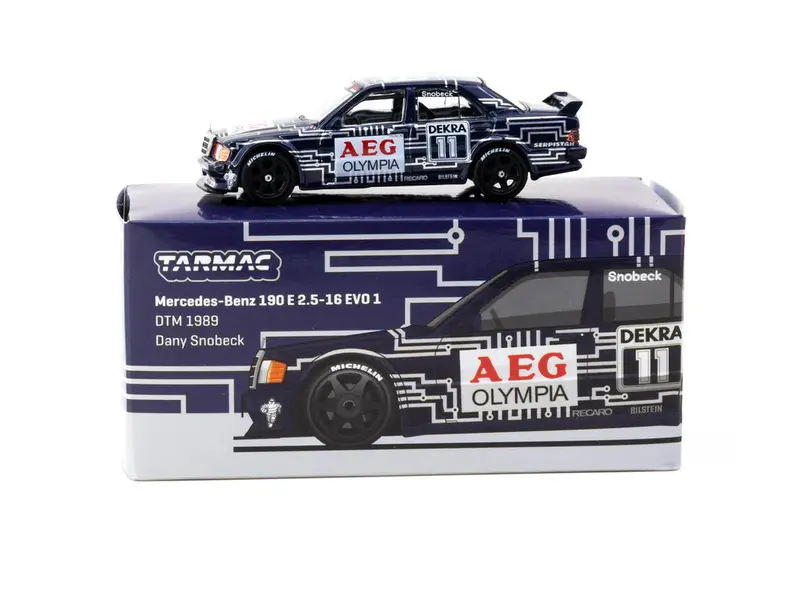 1:64 1989 Dtm Dany Snobeck -- Mercedes-Benz 190 E 2.5-16 Evo 1 -- Tarmac Works 1