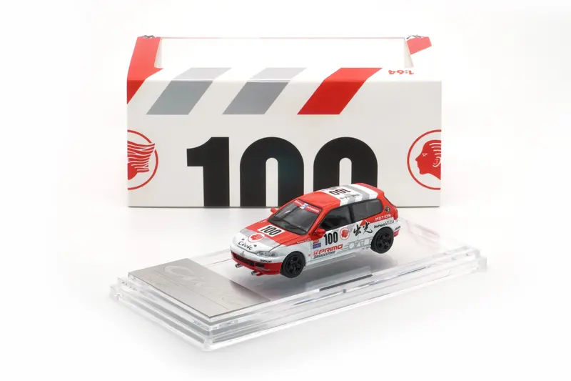 1:64 1991 Jtcc -- #100 Idemitsu Red/White -- Honda Civic (Eg6) -- Bm Creations 1