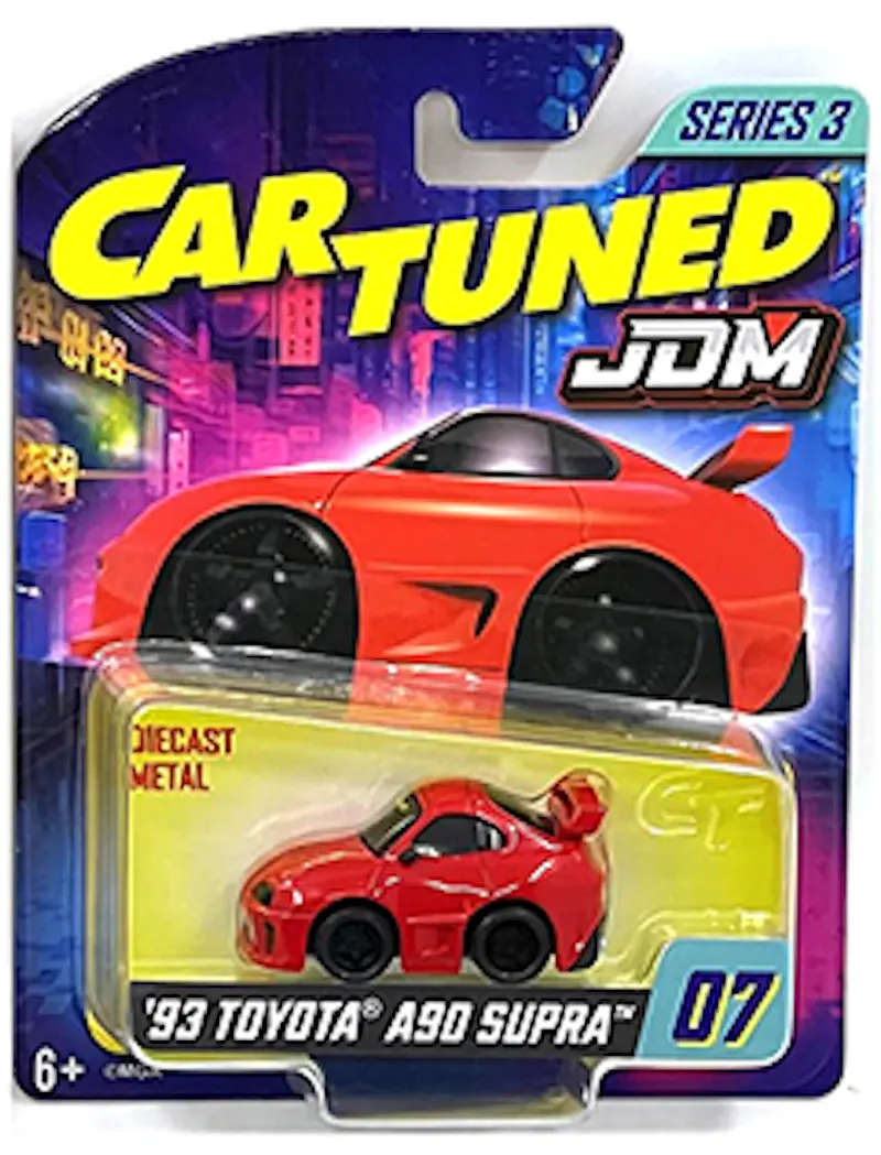 1:64 1993 Toyota Supra A80 -- Red -- Cartuned: Jdm Series 3 1
