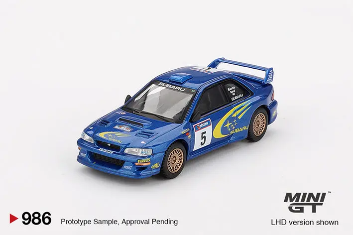 1:64 1999 Rally Australia Winner -- #5 Subaru Impreza Wrc99 -- Mini Gt Mgt00986 1