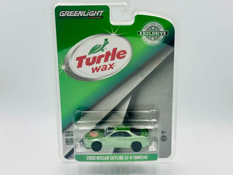 1:64 2000 Nissan Skyline Gt-R (Bnr34) -- Turtle Wax -- Greenlight 30017 1