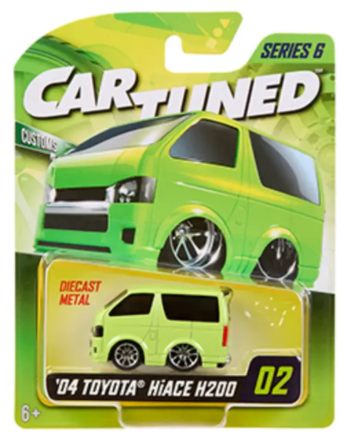 1:64 2004 Toyota Hiace H200 -- Green -- Cartuned: Mainline Series 6 1