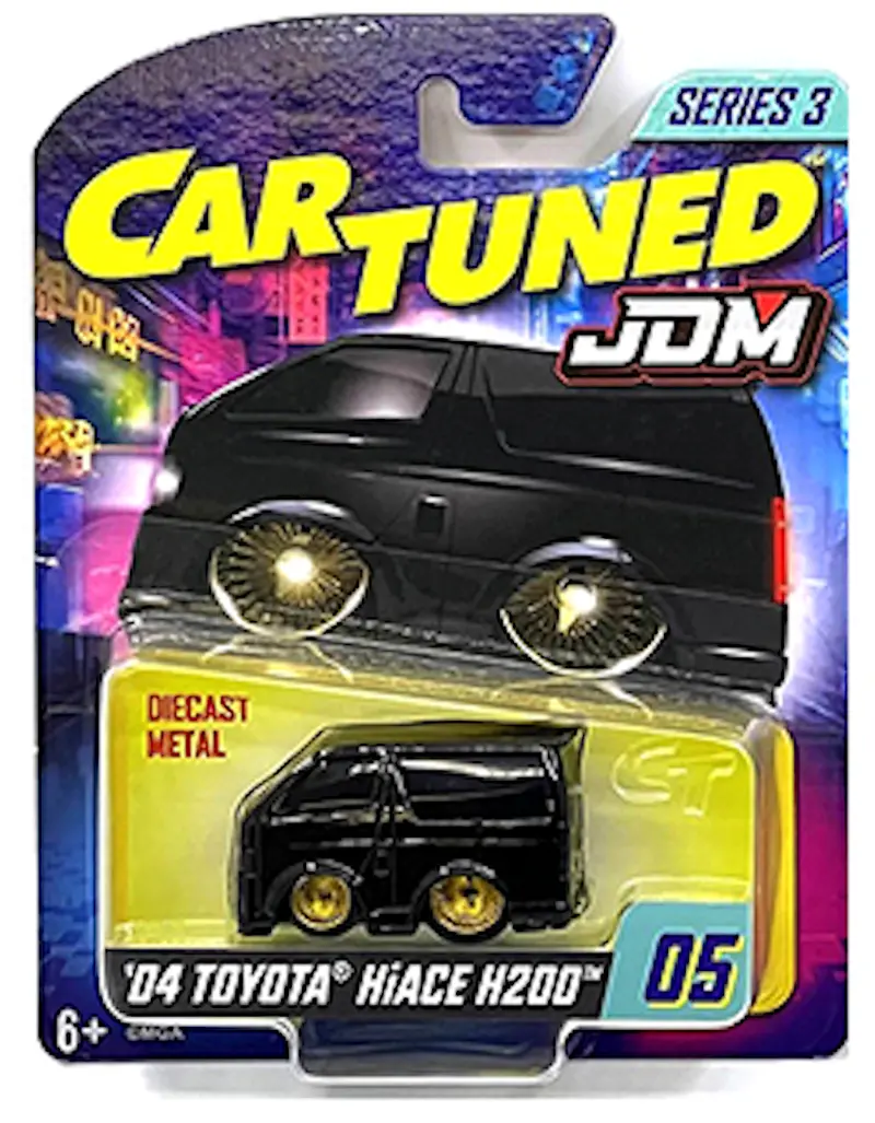 1:64 2004 Toyota Hiace H200 (Vip) -- Black -- Cartuned: Jdm Series 3 1