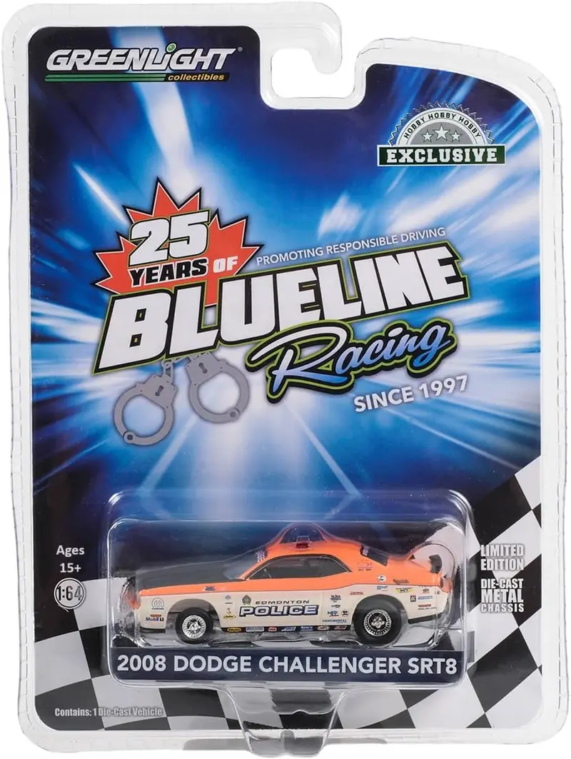 1:64 2008 Dodge Challenger R/T -- Edmonton Police Canada -- Greenlight 1