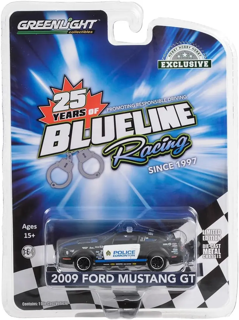 1:64 2009 Ford Mustang -- Edmonton Police Canada -- Greenlight 1