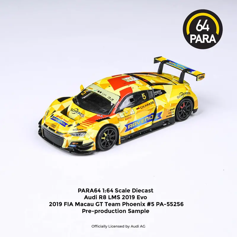 1:64 2019 Fia Macau Gt -- Team Phoenix #5 Audi R8 -- Para64 1