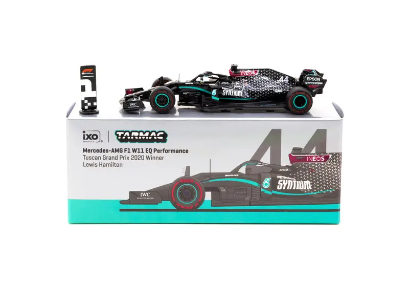 1:64 2020 Lewis Hamilton -- Tuscan Gp Winner -- Mercedes W11 -- Tarmac Works F1 1
