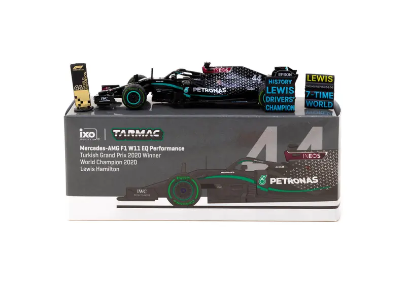 1:64 2020 Lewis Hamilton -- World Champion (Turkish Gp) -- Tarmac Works F1 1