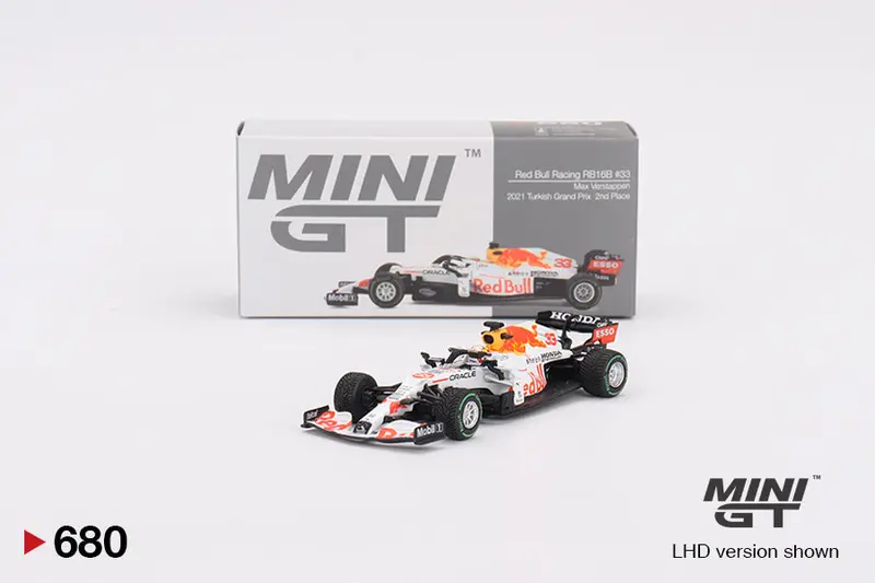 1:64 2021 Max Verstappen -- Turkish Gp -- Red Bull Rb16b F1 -- Mini Gt Mgt00680 1