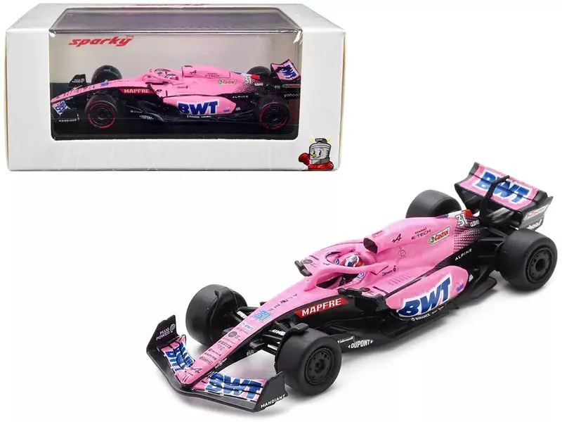 1:64 2022 Esteban Ocon -- Bahrain Gp -- #31 Alpine A522 -- Spark F1 1