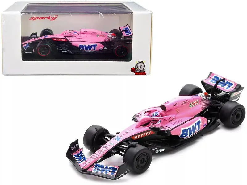 1:64 2022 Fernando Alonso -- Bahrain Gp -- #14 Alpine A522 -- Spark F1 1