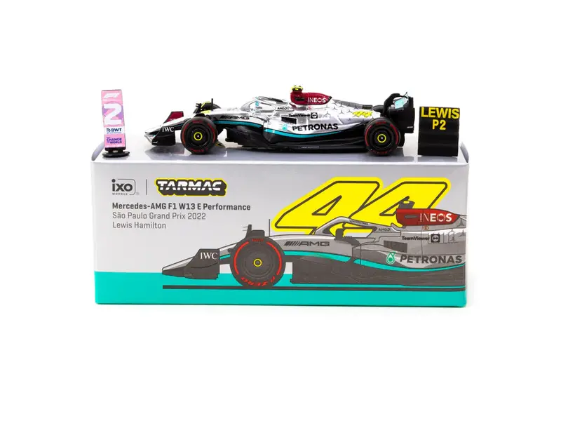 1:64 2022 Lewis Hamilton -- Sao Paulo Gp -- Mercedes-Amg W13 -- Tarmac Works F1 1