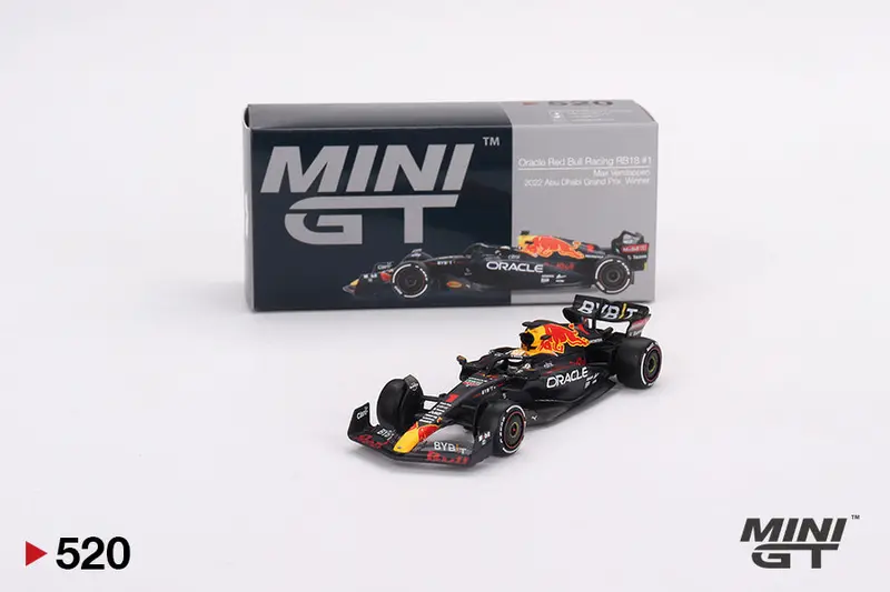 1:64 2022 Max Verstappen - Abu Dhabi Gp Winner Red Bull Rb18 -- Mini Gt Mgt00520 1