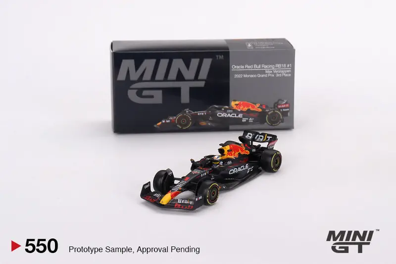 1:64 2022 Max Verstappen -- Monaco Gp -- Red Bull Rb18 -- Mini Gt Mgt00550 1