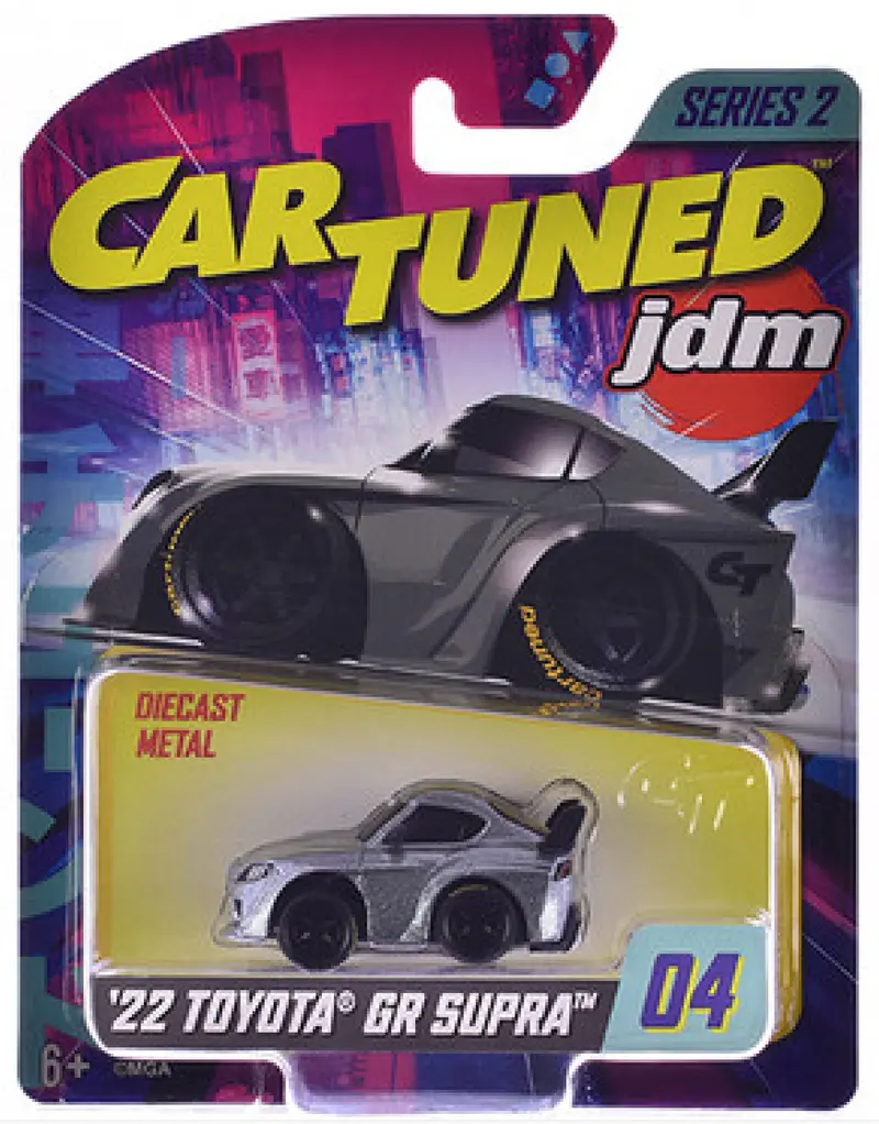 1:64 2022 Toyota Gr Supra -- Silver Metallic -- Cartuned: Jdm Series 2 1