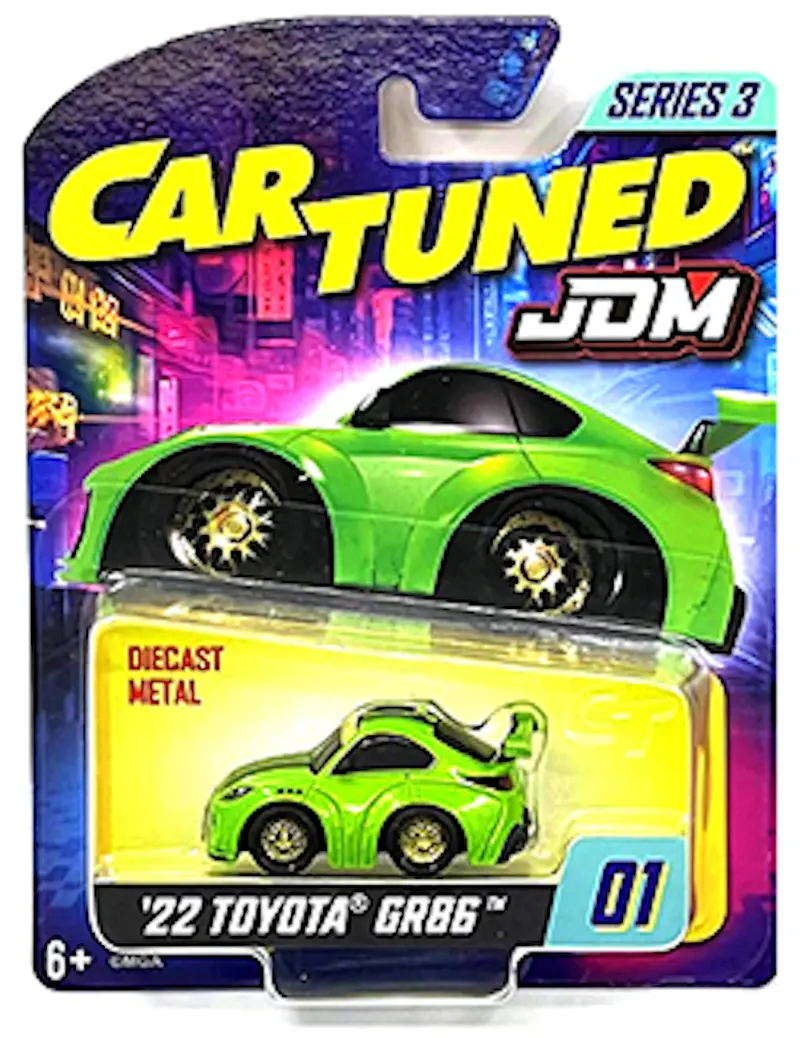 1:64 2022 Toyota Gr86 -- Green -- Cartuned: Jdm Series 3 1