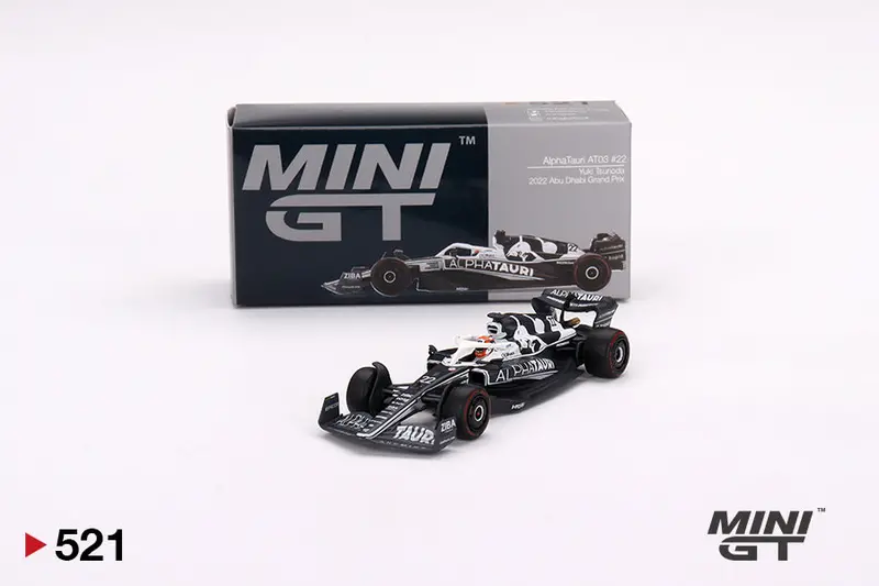 1:64 2022 Yuki Tsunoda -- Abu Dhabi Gp -- Alphatauri At03 F1 -- Mini Gt Mgt00521 1