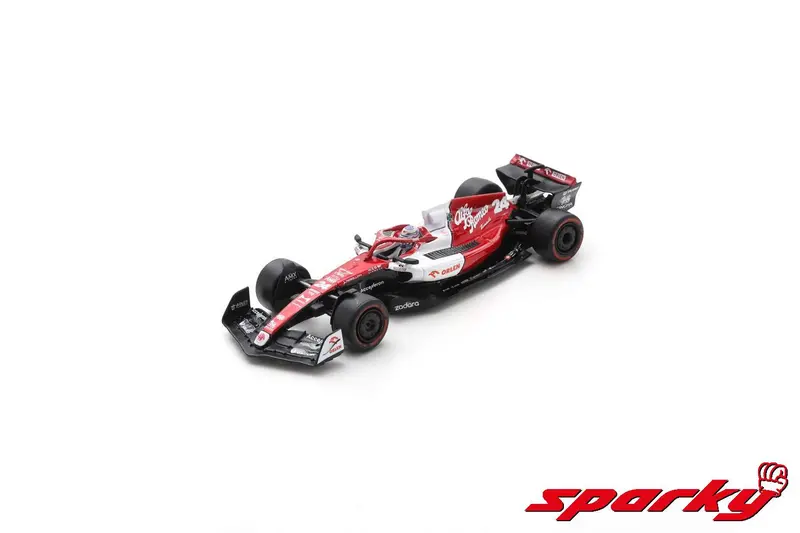 1:64 2022 Zhou Guanyu -- #24 Alfa Romeo C42 -- Spark F1 1