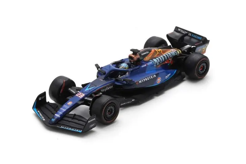 1:64 2023 Alex Albon -- Las Vegas Gp -- #23 Gulf Williams Fw45 -- Spark F1 1
