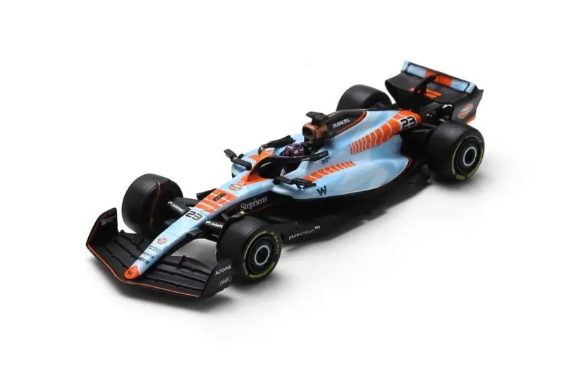 1:64 2023 Alex Albon -- Singapore Gp -- #23 Gulf Williams Fw45 -- Spark F1 1