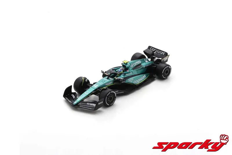 1:64 2023 Fernando Alonso -- #14 Aston Martin Amr23 -- Spark F1 1