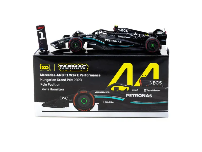1:64 2023 Lewis Hamilton - Hungarian Gp Pole -- Mercedes W14 -- Tarmac Works F1 1