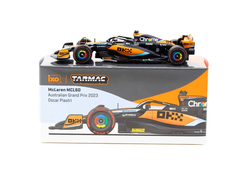 1:64 2023 Oscar Piastri -- Australian Gp -- #81 F1 Mclaren Mcl60 -- Tarmac Works 1