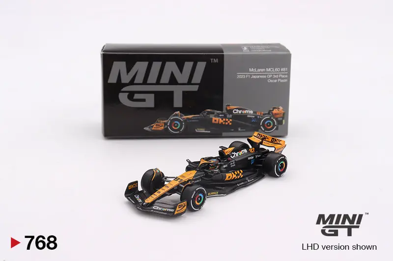 1:64 2023 Oscar Piastri - Japanese Gp - #81 Mclaren Mcl60 -- Mini Gt F1 Mgt00768 1