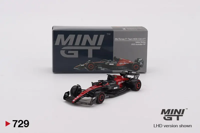 1:64 2023 Valtteri Bottas - Australian Gp - Alfa Romeo C43 - Mini Gt F1 Mgt00729 1