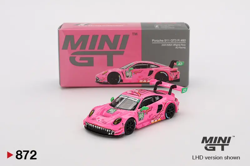 1:64 2023 Virginia Raceway -- #80 “Roxy” Porsche 911 Gt3 R -- Mini Gt Mgt00872 1