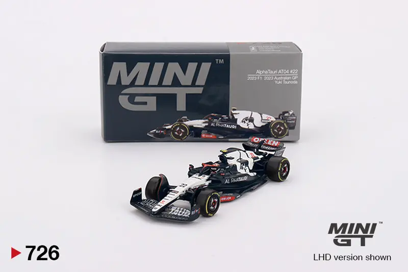 1:64 2023 Yuki Tsunoda - Australian Gp -- Alphatauri At04 -- Mini Gt F1 Mgt00726 1