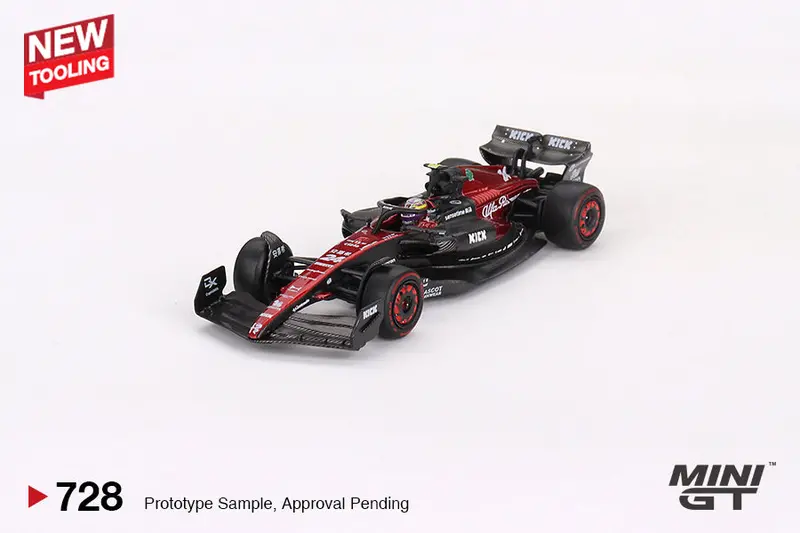 1:64 2023 Zhou Guanyu - Australian Gp -- Alfa Romeo C43 -- Mini Gt F1 Mgt00728 2