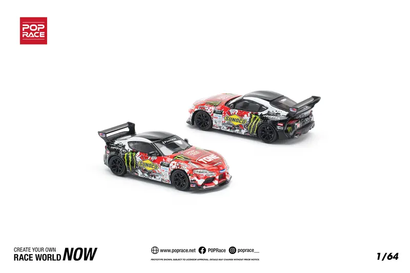 1:64 2024 Daigo Saito D1gp -- Toyota Supra (A90) Pandem -- Pop Race 1