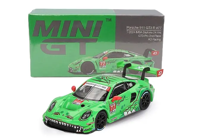 1:64 2024 Daytona 24 Hr -- #77  Porsche 911 Gt3 R “Rexy” -- Mini Gt Mgt00889 1