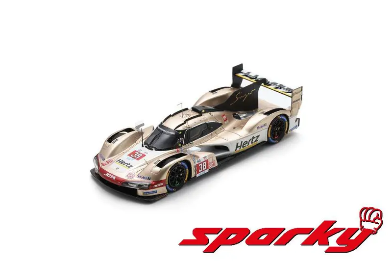 1:64 2024 Le Mans 24H -- #38 Porsche 963 Hertz Team Jota -- Spark Y400 1