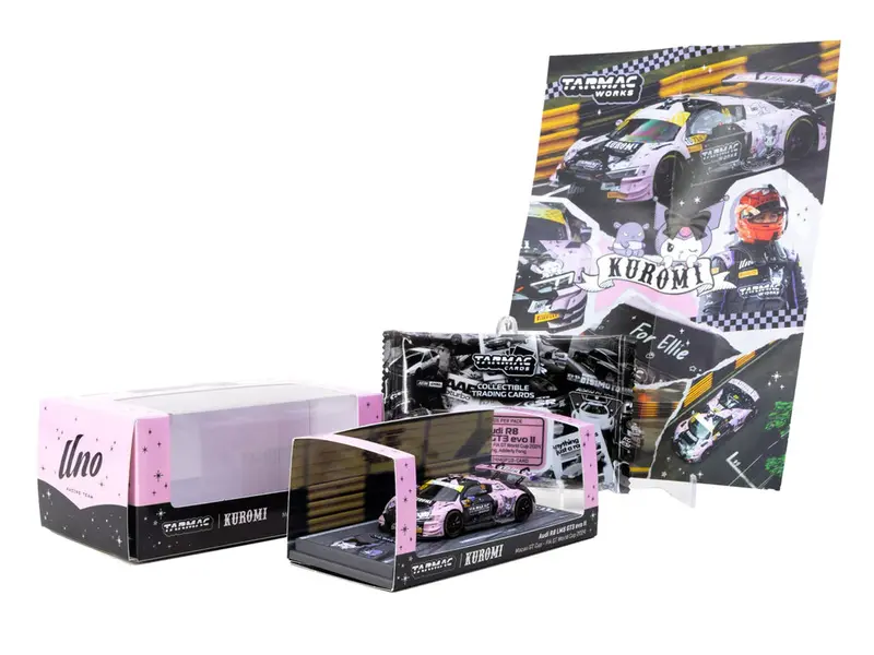 1:64 2024 Macau Gt Cup - Adderly Fong -- #10 Kuromi Audi R8 Gt3 -- Tarmac Works 1