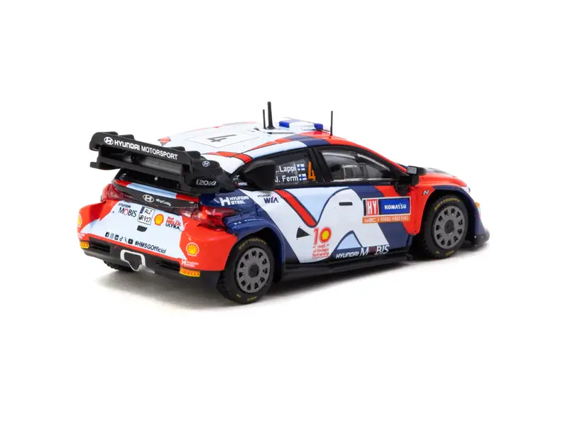 1:64 2024 Rally Sweden Winner -- #4 Hyundai I20 N Rally1 -- Tarmac Works X Ixo 2