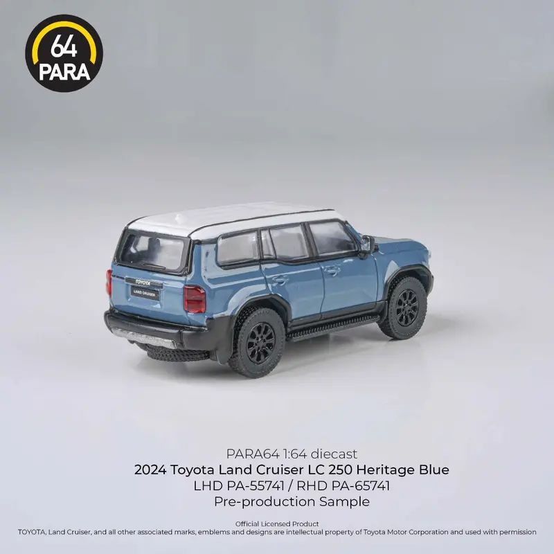 1:64 2024 Toyota Land Cruiser Lc 250 Prado -- Heritage Blue -- Para64 2