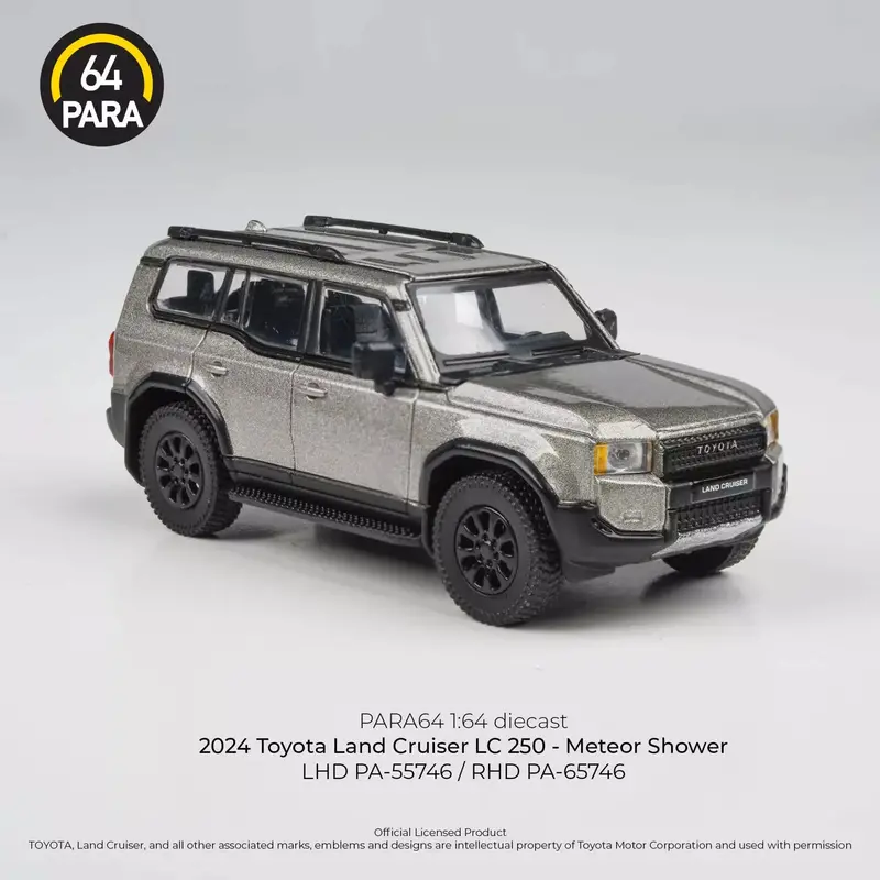 1:64 2024 Toyota Land Cruiser Lc 250 Prado -- Meteor Shower Grey -- Para64 1