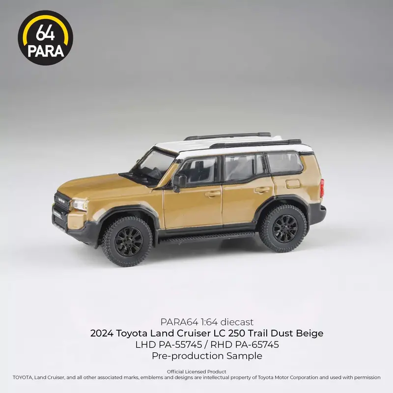 1:64 2024 Toyota Land Cruiser Lc 250 Prado -- Trail Dust Beige -- Para64 1