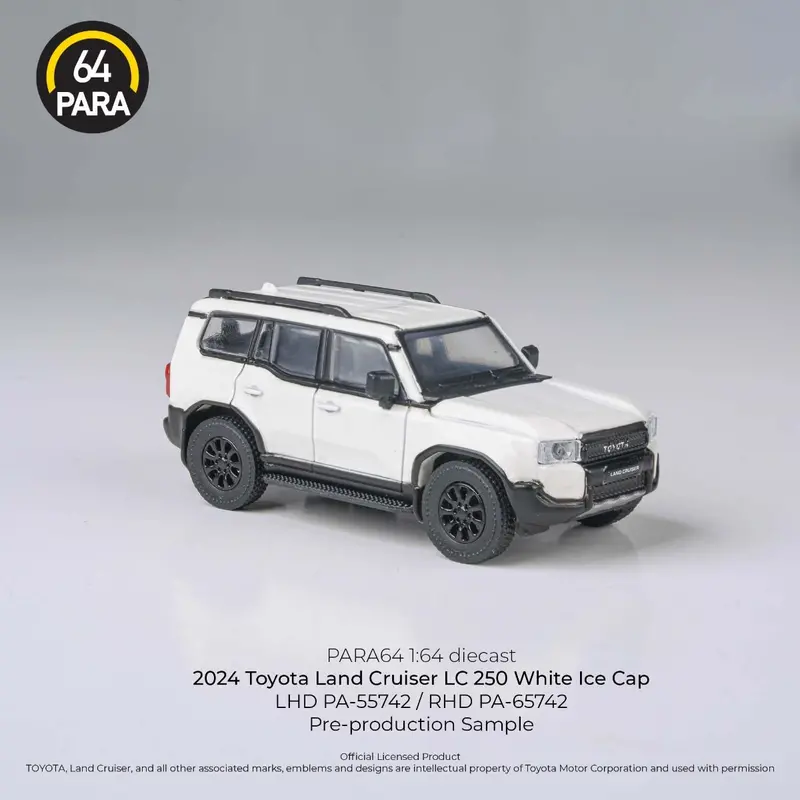 1:64 2024 Toyota Land Cruiser Lc 250 Prado -- White Ice Cap -- Para64 1