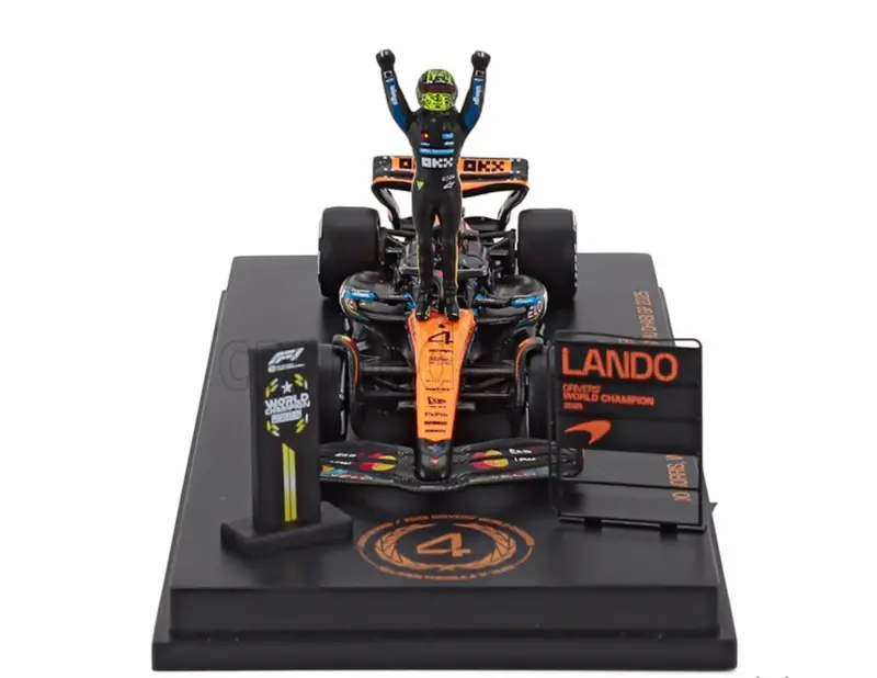 1:64 2025 Lando Norris -- World Champion -- #4 Mclaren Mcl39 -- Minichamps F1 1