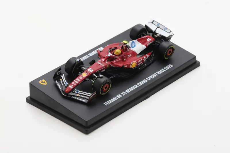 1:64 2025 Lewis Hamilton - China Sprint Winner #44 Ferrari Sf-25 -- Looksmart F1 1