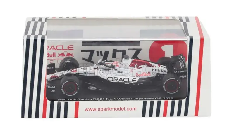 1:64 2025 Max Verstappen -- Japanese Gp Winner -- #1 Red Bull Rb21 -- Spark F1 2