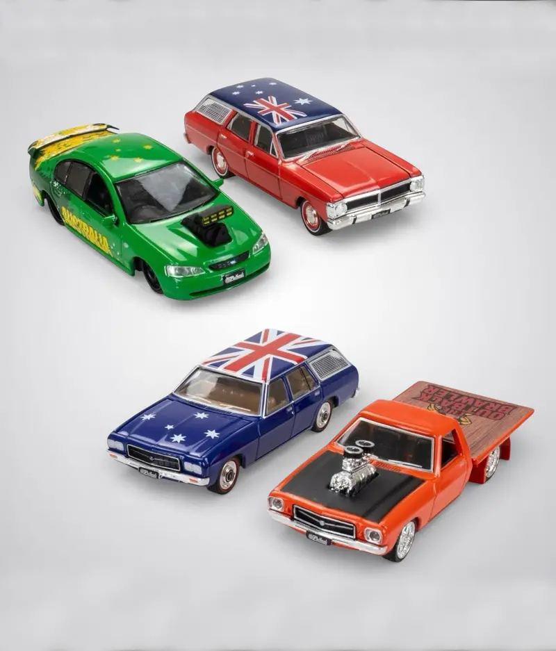 1:64 (4-Pack) Australia Day Fsd Set -- Full Set Or Individual -- Oz Wheels 1