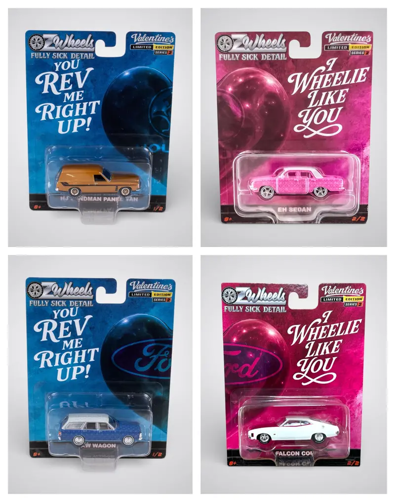 1:64 (4-Pack) Valentines Day Fsd Set -- Full Set Or Individual -- Oz Wheels 1