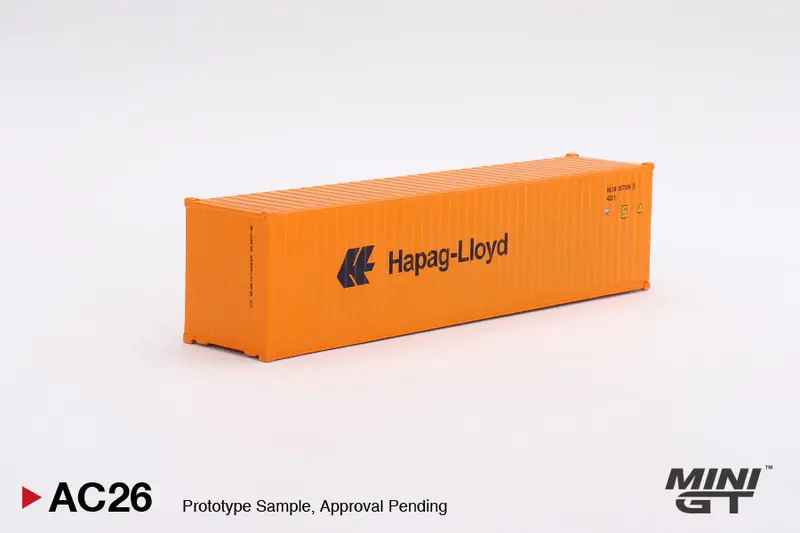 1:64 40' Dry Container "Hapag-Lloyd" -- Mini Gt Truck 1