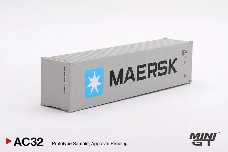 1:64 40' Dry Container "Maersk" -- Mini Gt Truck 1